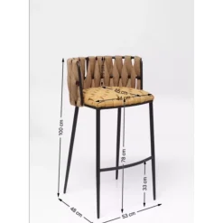 KARE Design Barhocker Cheerio Gelb- Sitzbänke