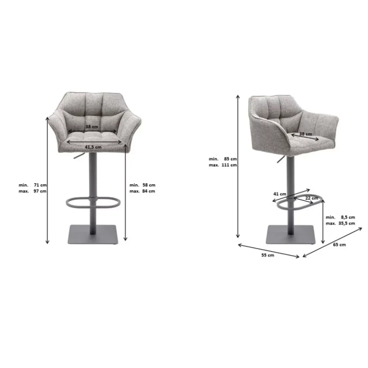 KARE Design Barhocker Thinktank Base- Sitzbänke