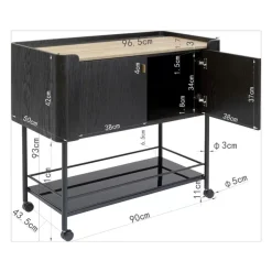 KARE Design Barwagen Milano 93X96- Bars