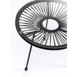 KARE Design Beistelltisch Acapulco Schwarz- Outdoormöbel