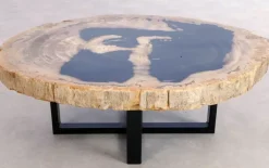 KARE Design Beistelltisch Alpha Versteinertes Holz- Tische