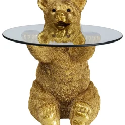 KARE Design Beistelltisch Animal Bear Gold O40Cm- Tische