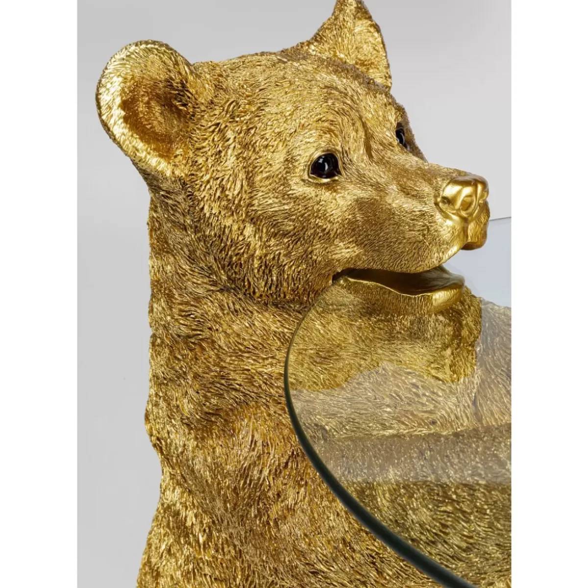 KARE Design Beistelltisch Animal Bear Gold O40Cm- Tische