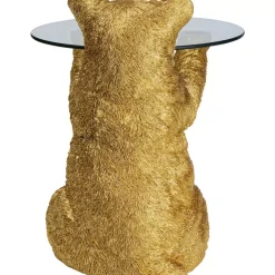 KARE Design Beistelltisch Animal Bear Gold O40Cm- Tische