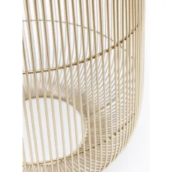 KARE Design Beistelltisch Beam Weiss Marmor Messing O32Cm- Tische