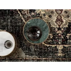 KARE Design Beistelltisch Beam Weiss Marmor Messing O32Cm- Tische