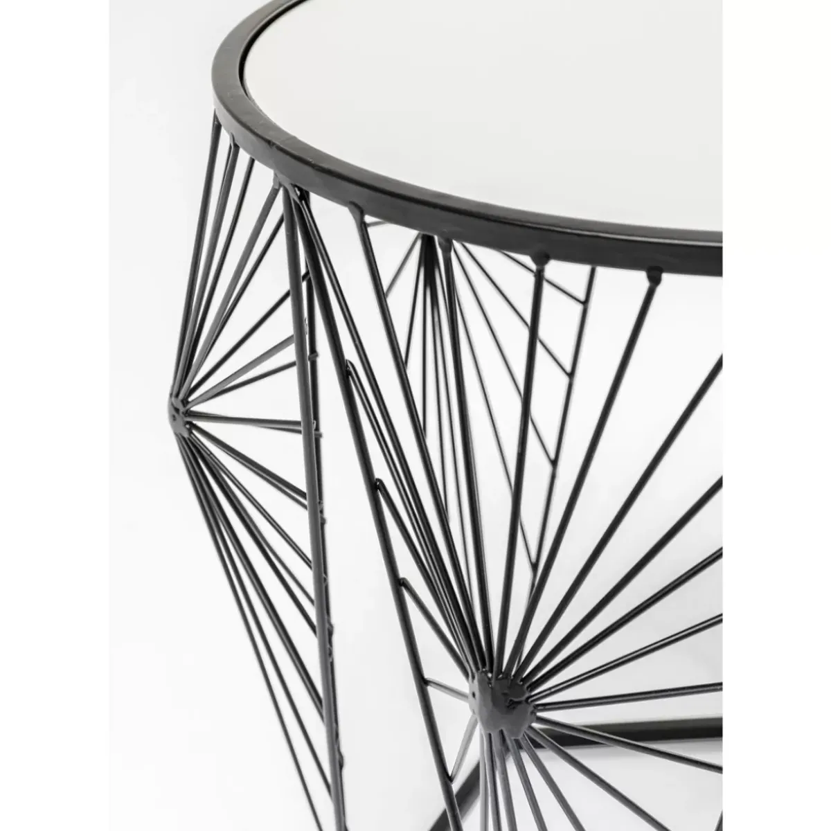 KARE Design Beistelltisch Cobweb Schwarz (2/Set)- Tische