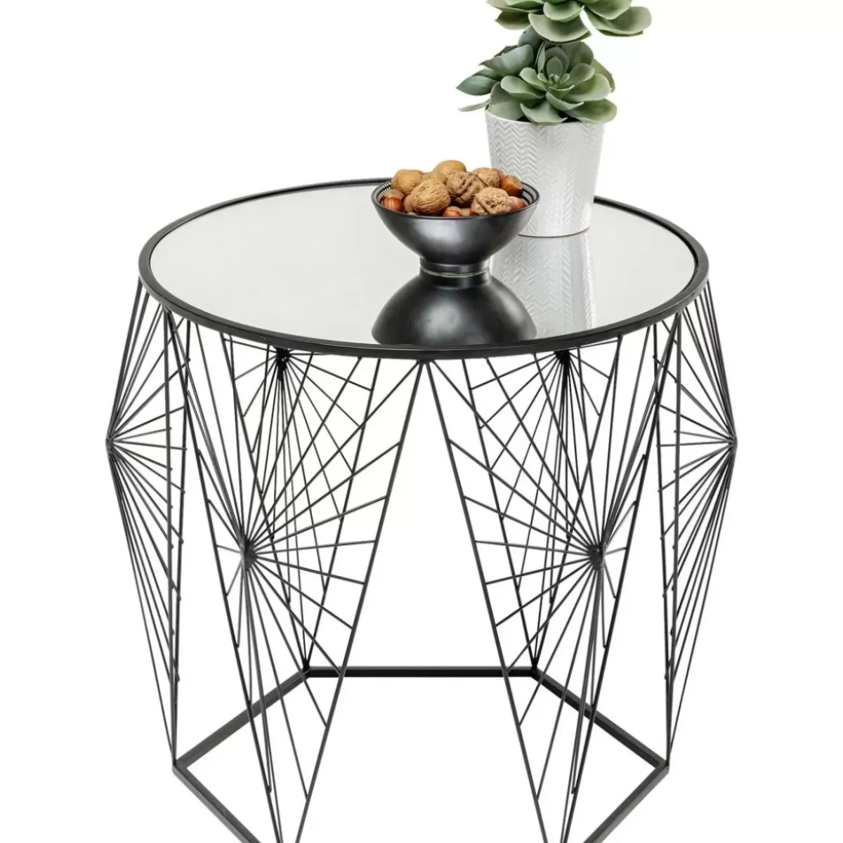 KARE Design Beistelltisch Cobweb Schwarz (2/Set)- Tische