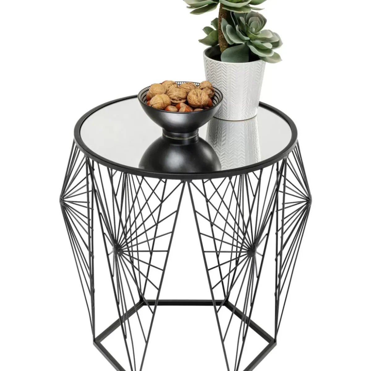 KARE Design Beistelltisch Cobweb Schwarz (2/Set)- Tische
