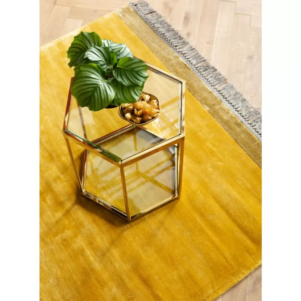 KARE Design Beistelltisch Comb Gold 55- Tische