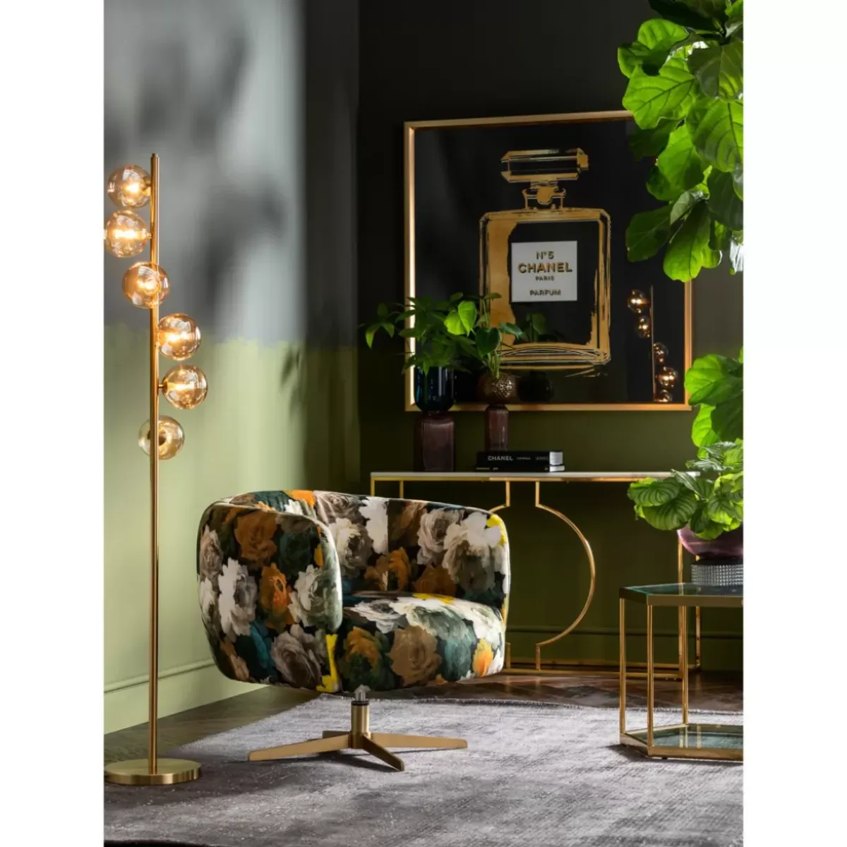 KARE Design Beistelltisch Comb Gold 55- Tische