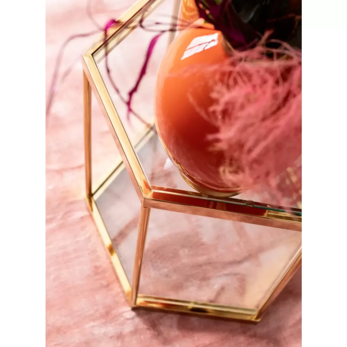 KARE Design Beistelltisch Comb Gold 55- Tische