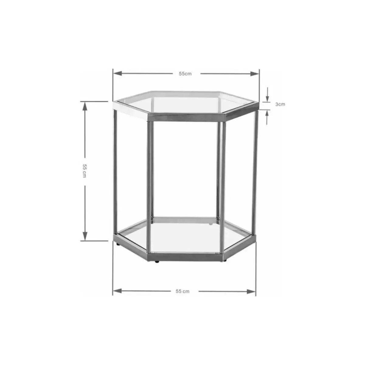 KARE Design Beistelltisch Comb Schwarz 55Cm- Tische