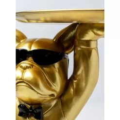 KARE Design Beistelltisch Cool Bulldog Tray Gold 34X55Cm- Tische