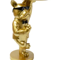 KARE Design Beistelltisch Cool Bulldog Tray Gold 34X55Cm- Tische
