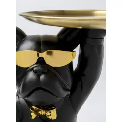 KARE Design Beistelltisch Cool Bulldog Tray Schwarz 34X55Cm- Tische