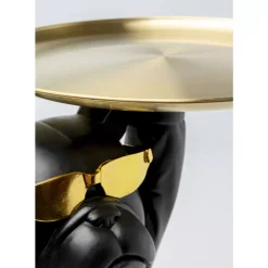 KARE Design Beistelltisch Cool Bulldog Tray Schwarz 34X55Cm- Tische