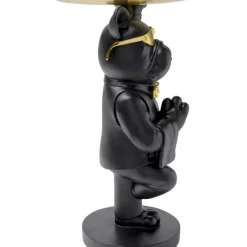 KARE Design Beistelltisch Cool Bulldog Tray Schwarz 34X55Cm- Tische