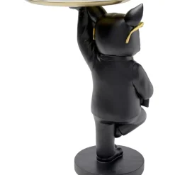 KARE Design Beistelltisch Cool Bulldog Tray Schwarz 34X55Cm- Tische