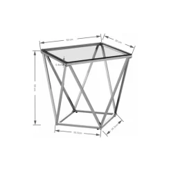 KARE Design Beistelltisch Cristallo 50X50Cm- Tische