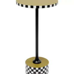 KARE Design Beistelltisch Domero Checkers Olive O25Cm- Tische
