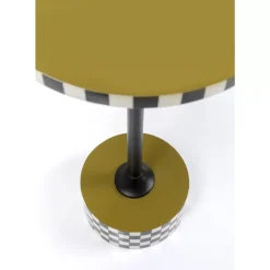 KARE Design Beistelltisch Domero Checkers Olive O25Cm- Tische