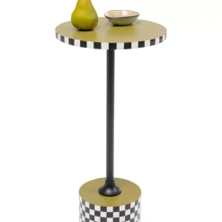 KARE Design Beistelltisch Domero Checkers Olive O25Cm- Tische