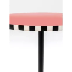 KARE Design Beistelltisch Domero Checkers Rot O40Cm- Tische