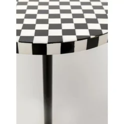 KARE Design Beistelltisch Domero Chess Schwarz Weis O25Cm- Tische