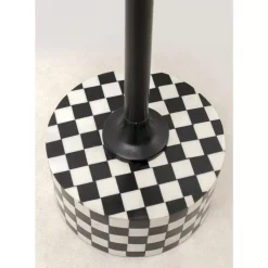 KARE Design Beistelltisch Domero Chess Schwarz Weis O25Cm- Tische