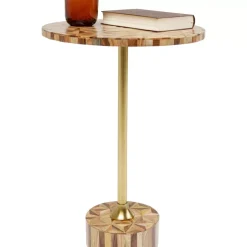 KARE Design Beistelltisch Domero Geo Braun O40Cm- Tische