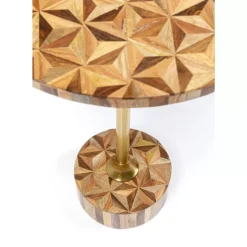 KARE Design Beistelltisch Domero Geo Braun O40Cm- Tische