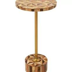 KARE Design Beistelltisch Domero Geo Braun O25Cm- Tische