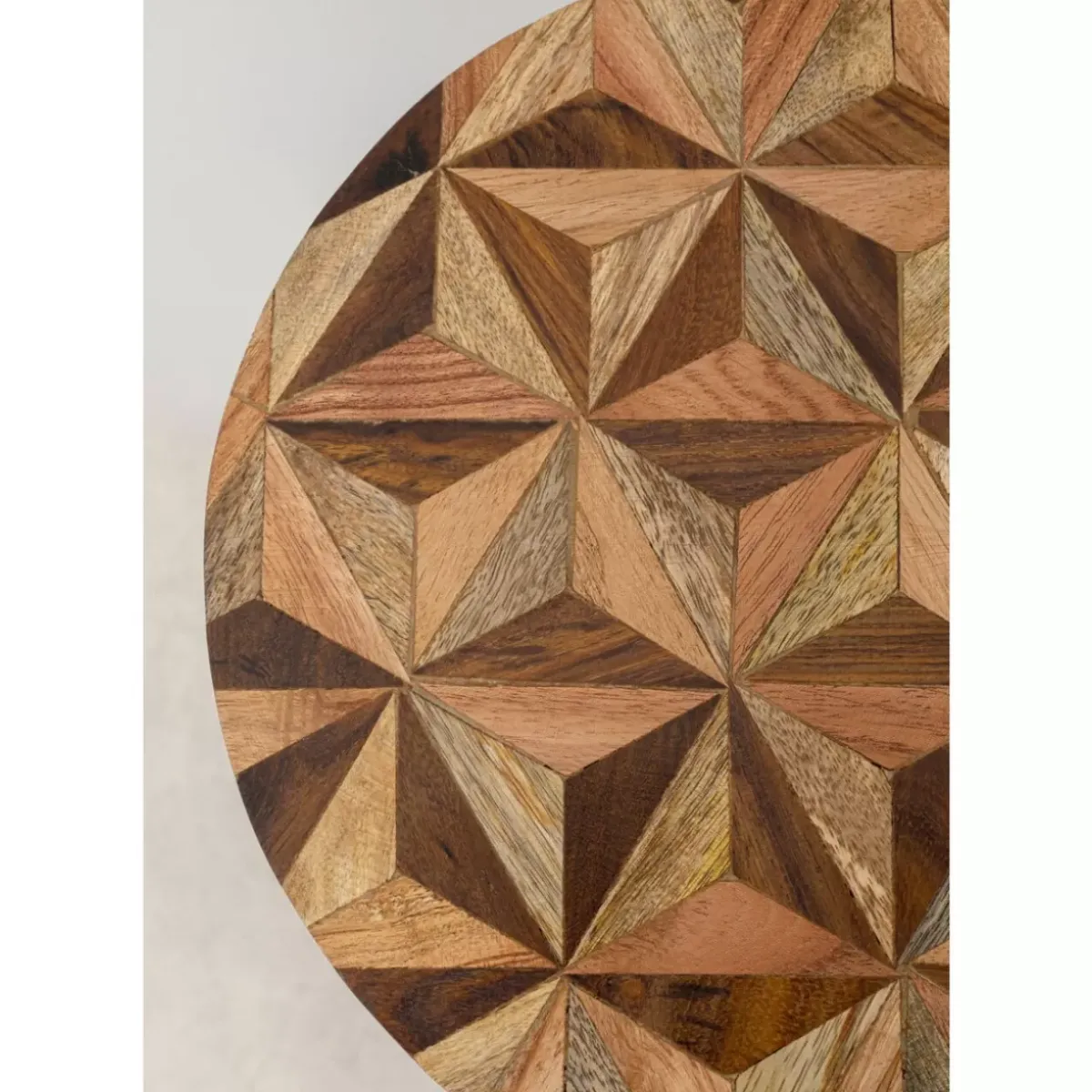 KARE Design Beistelltisch Domero Geo Braun O25Cm- Tische