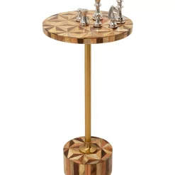 KARE Design Beistelltisch Domero Geo Braun O25Cm- Tische