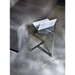 KARE Design Beistelltisch Easy Living Klarglas O46Cm- Tische