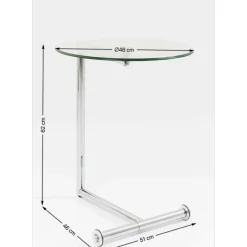 KARE Design Beistelltisch Easy Living Klarglas O46Cm- Tische