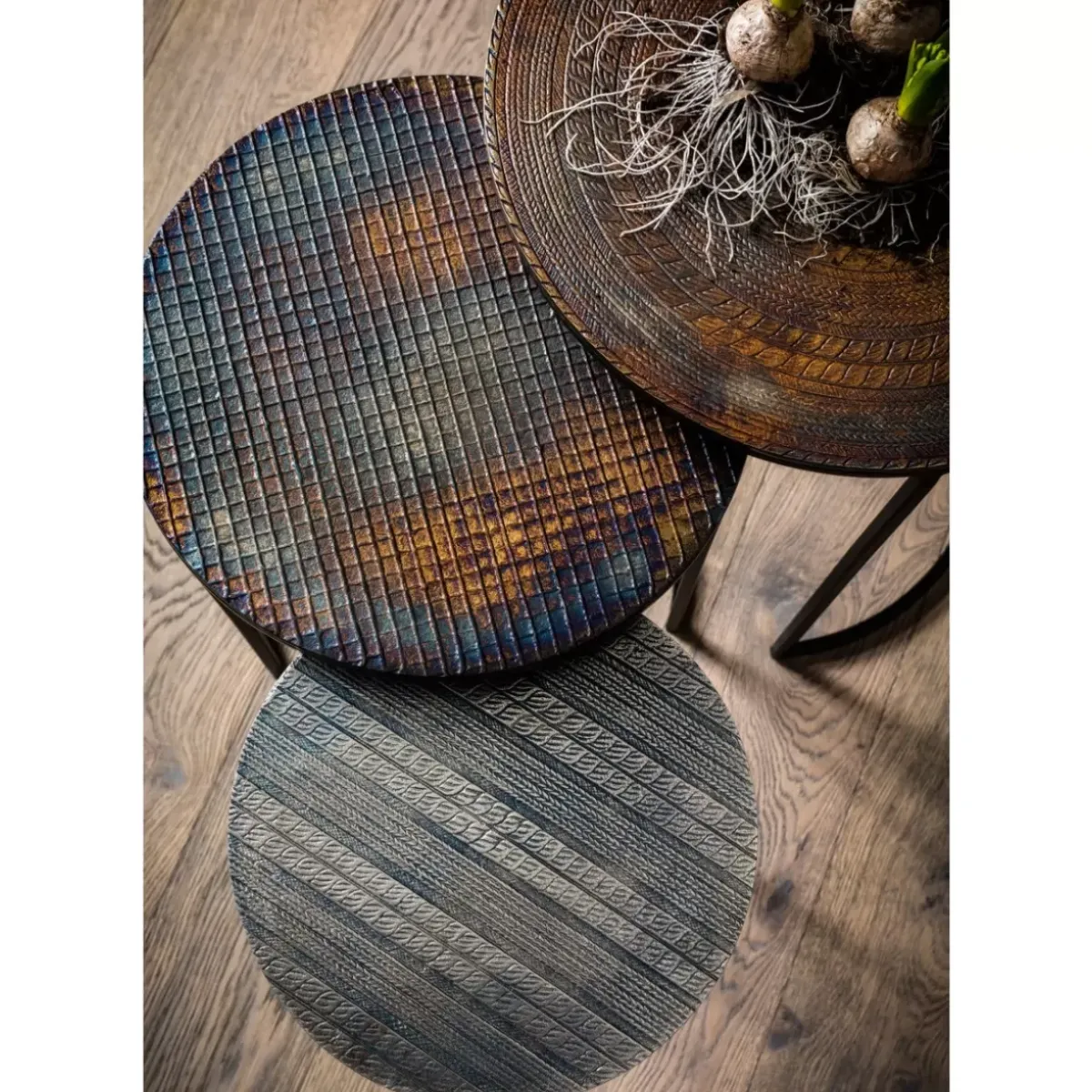 KARE Design Beistelltisch Electra (3/Set) O48Cm- Tische