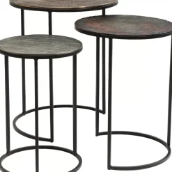 KARE Design Beistelltisch Electra (3/Set) O48Cm- Tische