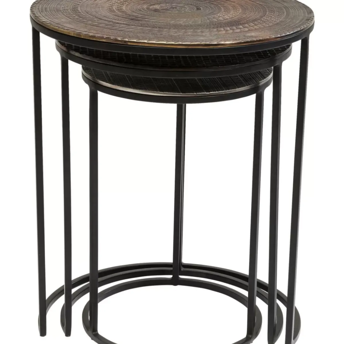 KARE Design Beistelltisch Electra (3/Set) O48Cm- Tische