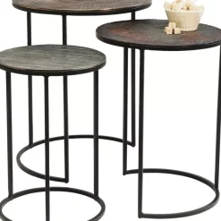 KARE Design Beistelltisch Electra (3/Set) O48Cm- Tische