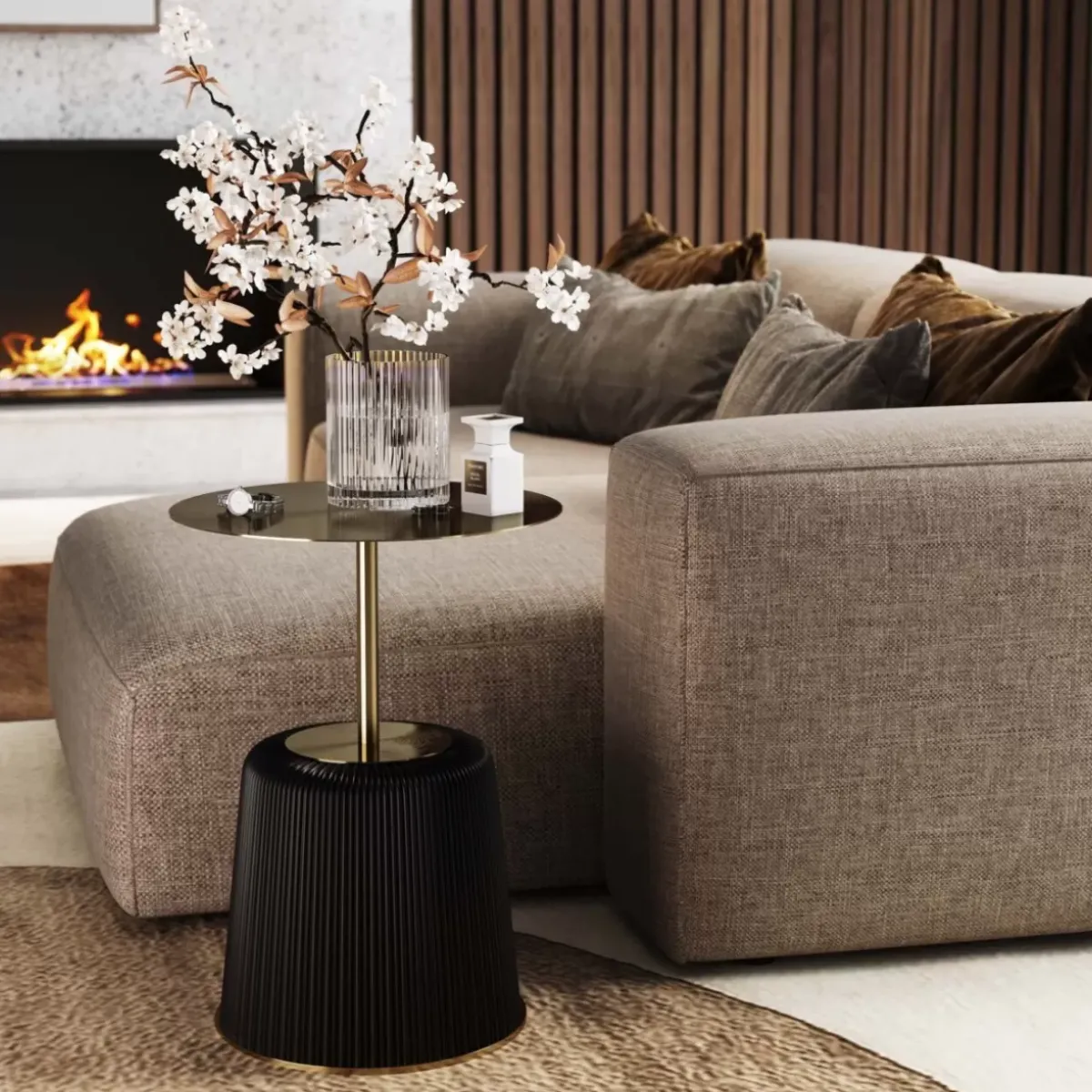 KARE Design Beistelltisch Endless Vegas Schwarz O40Cm- Tische