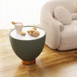 KARE Design Beistelltisch Endless Vegas Grun O47Cm- Tische