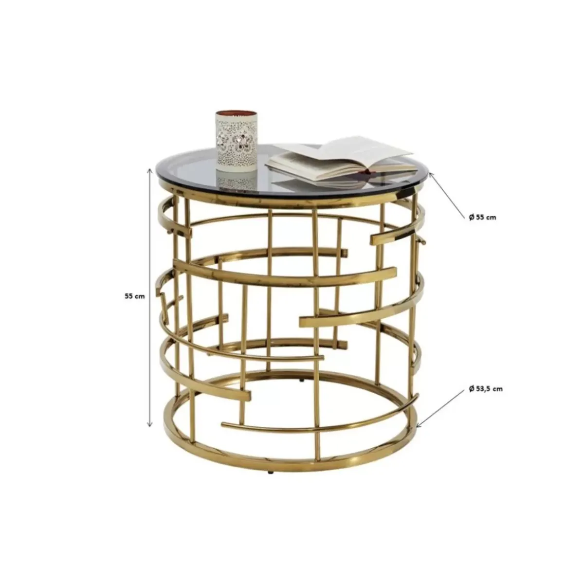 KARE Design Beistelltisch Jupiter Gold O55Cm- Tische