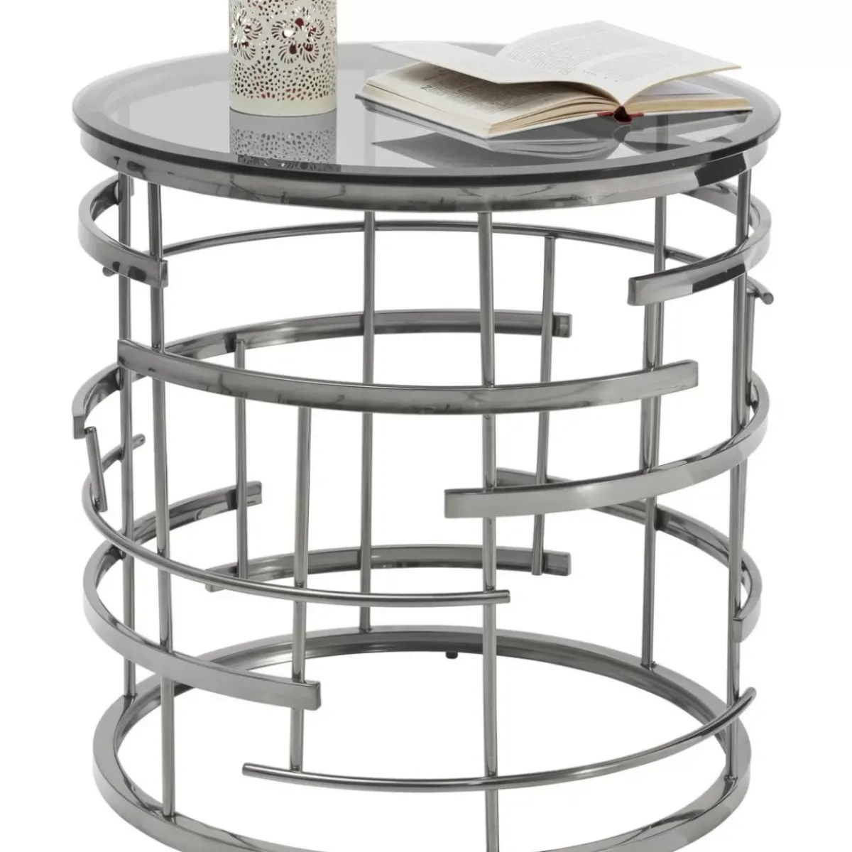 KARE Design Beistelltisch Jupiter Silber O55Cm- Tische