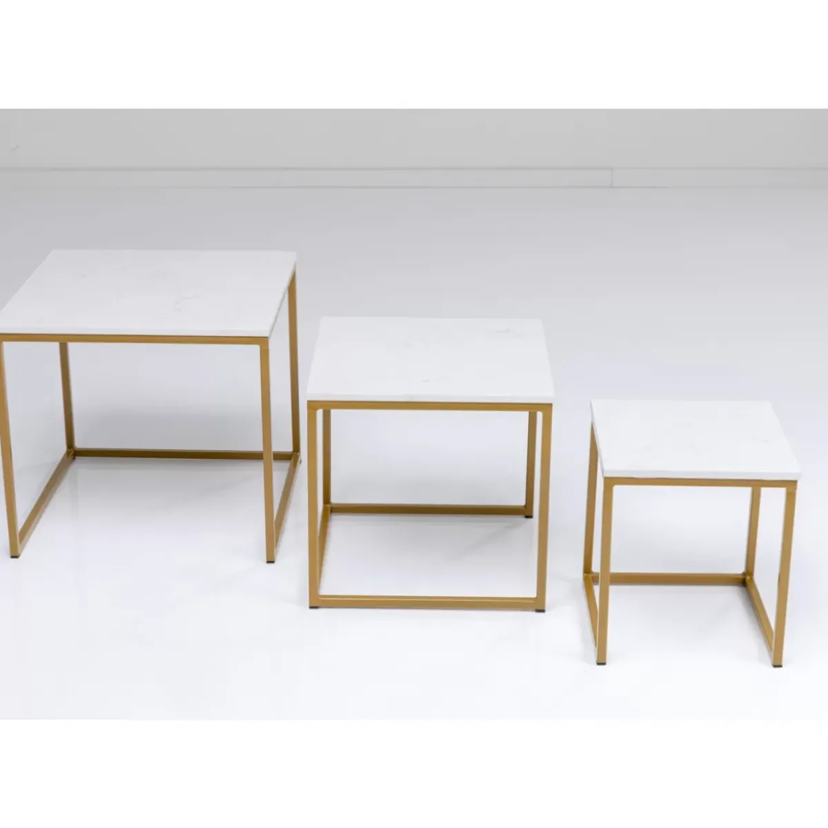 KARE Design Beistelltisch Key West Gold (3/Set)- Tische