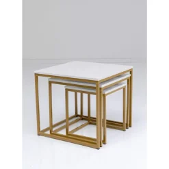 KARE Design Beistelltisch Key West Gold (3/Set)- Tische