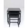 KARE Design Beistelltisch Key West Schwarz (3/Set)- Tische