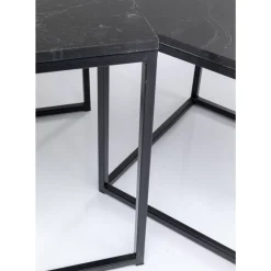 KARE Design Beistelltisch Key West Schwarz (3/Set)- Tische