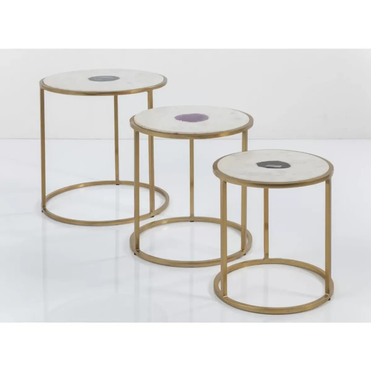 KARE Design Beistelltisch Limbo (3/Set) O45Cm- Tische